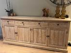 Eiken tafel en dressoir landelijk, Huis en Inrichting, Ophalen, Eikenhout, Zo goed als nieuw, Minder dan 100 cm