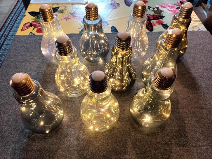 tafellamp led sfeerlamp, Maison & Meubles, Lampes | Lampes de table, Comme neuf, Moins de 50 cm, Verre, Synthétique, Métal, Autres matériaux