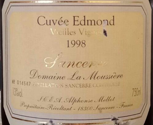Sancerre - Cuvée „Edmond” Vieilles Vignes 1998, Verzamelen, Wijnen, Nieuw, Witte wijn, Frankrijk, Ophalen