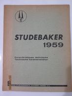 STUDEBAKER 1959  TECHNISCHE GEGEVENS, Verzenden