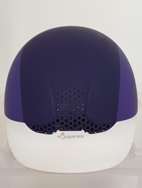 Paardrijhelm Fouganza Paars/Roze - Maat 57/59, Dieren en Toebehoren, Paardrijkleding, Gebruikt, Dames, Kinderen, Cap, Recreatie