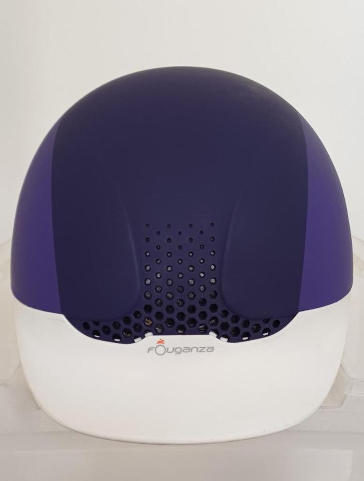 Paardrijhelm Fouganza Paars/Roze - Maat 57/59, Dieren en Toebehoren, Paardrijkleding, Gebruikt, Dames, Kinderen, Cap, Recreatie