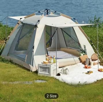 8-persoons familie kampeertent met luifel, Caravans en Kamperen, Ophalen of Verzenden, Zo goed als nieuw