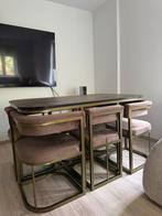 Eettafel met zes stoelen, Huis en Inrichting, Ophalen, 100 tot 150 cm, Design, Nieuw
