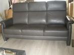 Lederen Salon 3 + 2 elektrishe relax zetels leder, Ophalen of Verzenden, Leer