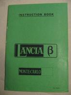 Lancia Beta Monte Carlo Scorpion Instruction book 1976, Ophalen of Verzenden
