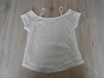 speciaal wit topje maat 146 -152, Kinderen en Baby's, Kinderkleding | Maat 146, C&A, Meisje, Overhemd of Blouse, Ophalen of Verzenden
