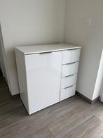 Witte inkomkast, Huis en Inrichting, Kasten | Kleerkasten, Ophalen, Gebruikt, Overige materialen, Met deur(en)