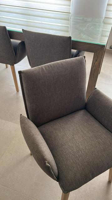 6 chaises( fauteuil) pour salles a manger . Qualité mobitec, Enlèvement, Gris