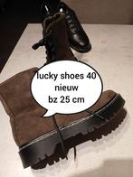 Nieuwe laarsjes lucky shoes 40, Bruin, Lage of Enkellaarzen, Nieuw, Ophalen of Verzenden