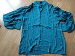 Vintage appelblauwzeegroene blouse met ruitjes, Vêtements | Femmes, Blouses & Tuniques, Comme neuf, Taille 38/40 (M), Vintage