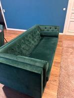 canapé + 4 chaises velours vert, Velours, 200 à 250 cm, Comme neuf, Enlèvement