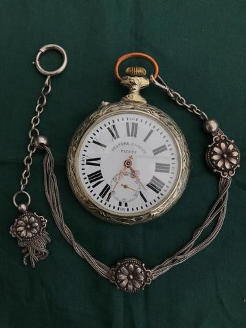Roskopf Systeme Zeldzaam Zakhorloge Met Zilver Ketting beschikbaar voor biedingen