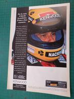 Ayrton Senna - publicité papier Kenwood - 1993, Verzamelen, Overige typen, Gebruikt, Ophalen of Verzenden