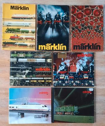 7 MÄRKLIN-catalogi van 1975 tot 1986/87 beschikbaar voor biedingen