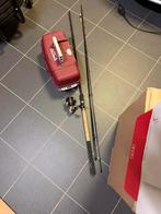 Canne a pêche a l’anglaise avec moulinet et materiel, Enlèvement, Comme neuf, Moulinet