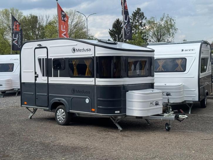 ✅CARAVAN MEDUSA • GRIJS • NIEUW • 4PERSOONS • ALKO • 720KG •, Caravans en Kamperen, Caravans, Bedrijf, tot en met 4, 500 - 750 kg