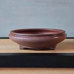 Prachtige bonsaipot met stempel ( japans makermerk), Tuin en Terras, Bloempotten, 25 tot 40 cm, Rond, Nieuw, Ophalen of Verzenden