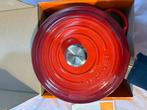 Le Creuset pot, Huis en Inrichting, Gietijzer, Nieuw, Ophalen of Verzenden, Keramische plaat