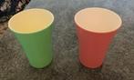 2 vintage PVC bekers 1960 Emsa Duitsland, Ophalen of Verzenden