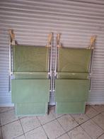 2 groene ligstoelen, Ophalen, Zo goed als nieuw