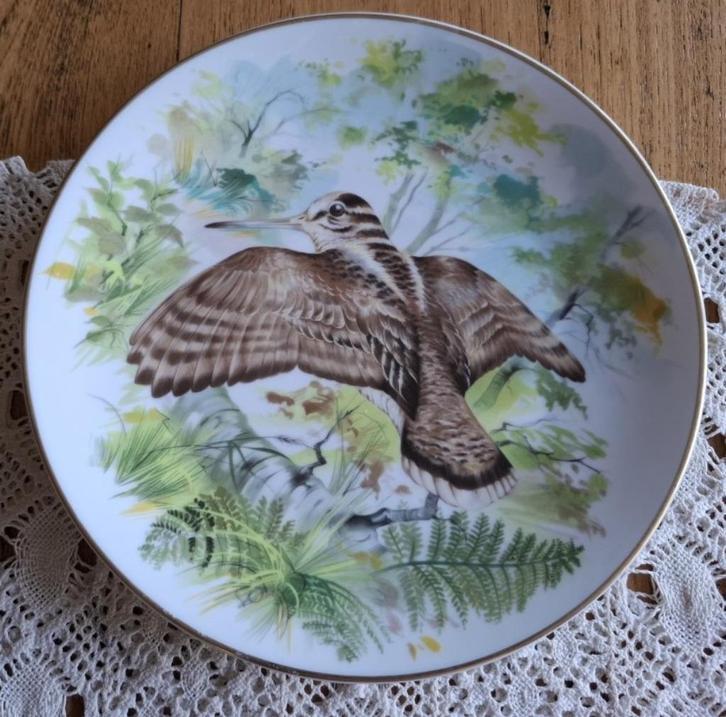 Frans Limoges wandbord met Snip / vogel, Antiek en Kunst, Curiosa en Brocante, Ophalen of Verzenden