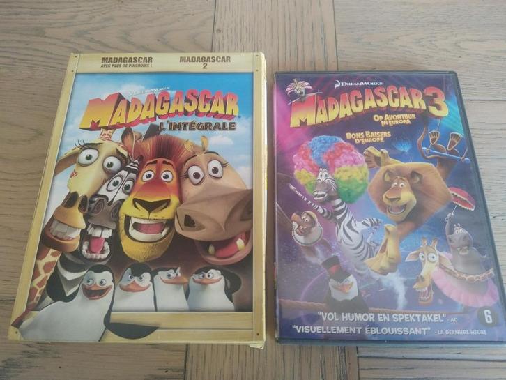 Intégrale Madagascar 1, 2 et 3, CD & DVD, DVD | Films d'animation & Dessins animés, Comme neuf, Américain, Coffret, Tous les âges