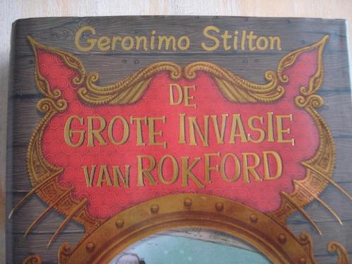 De grote invasie van Rokford- Geronimo Stilton, Livres, Livres pour enfants | Jeunesse | Moins de 10 ans, Comme neuf, Fiction général