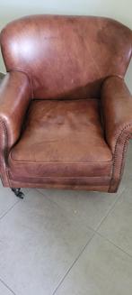 rundslederen vintage zetel merk artsome, ophalen Sint-Niklaa, Antiek en Kunst, Ophalen