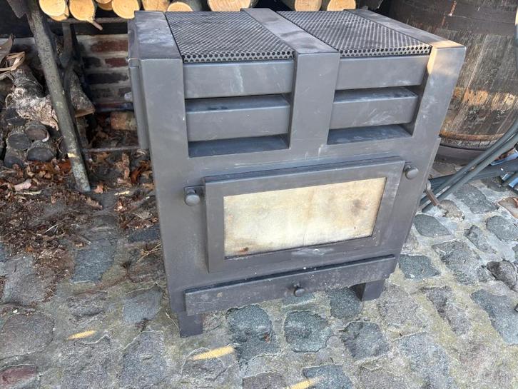 houtkachel Cardoen type CA2, vrijstaand, Huis en Inrichting, Kachels, Gebruikt, Vrijstaand, Houtkachel, Hout, Ophalen