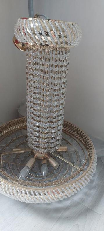 Kroonlampen 2 stuks goudkleurig. beschikbaar voor biedingen