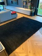 Zwart tapijt, 150 à 200 cm, Comme neuf, Noir, Rectangulaire