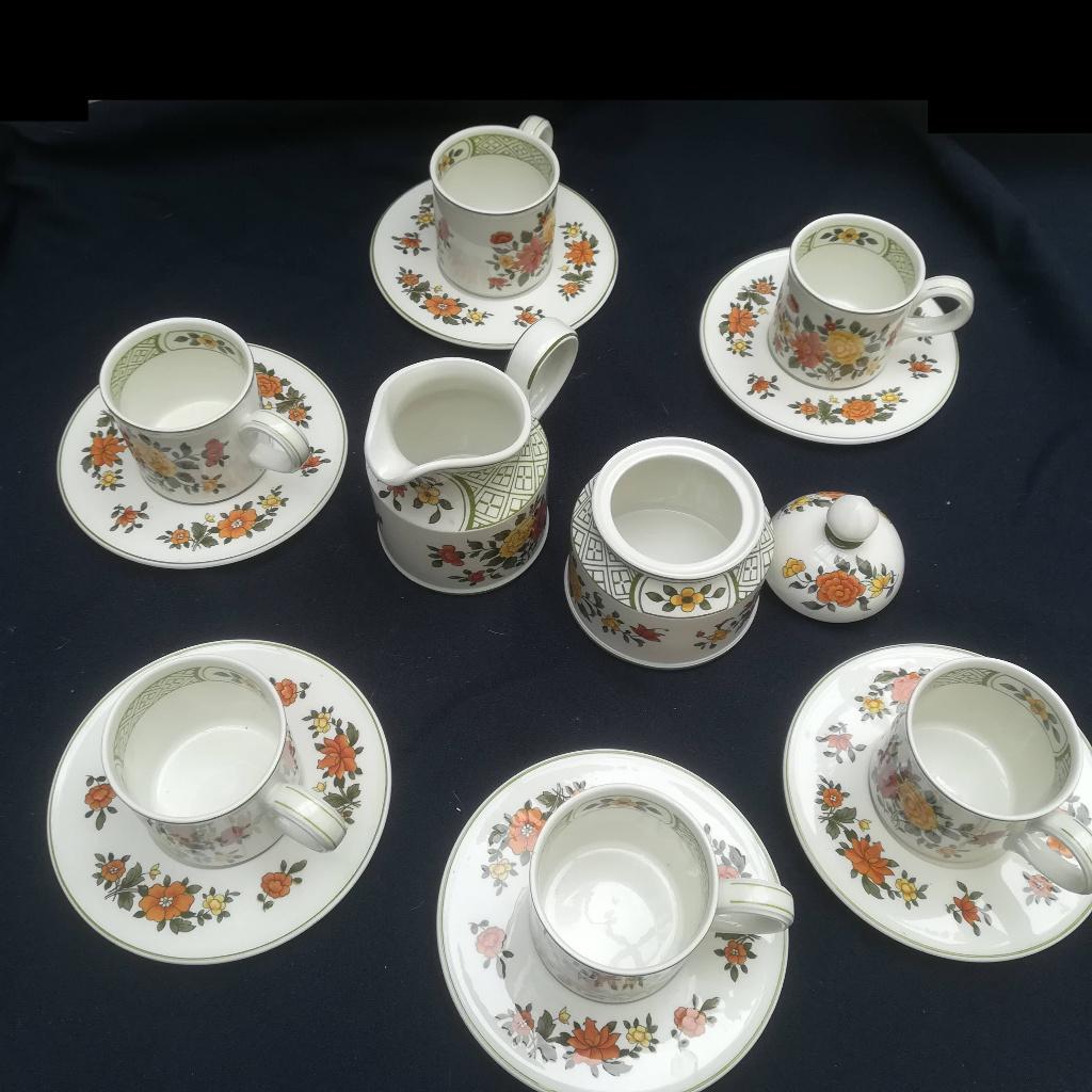 Villeroy&Boch-Summerday- Serv. Cafe, assiettes dessert ok, Antiquités & Art, Enlèvement ou Envoi