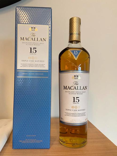 Macallan triple cask 15, Verzamelen, Wijnen, Nieuw, Overige typen, Ophalen of Verzenden