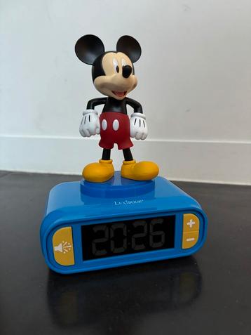 Lexibook: Mickey Mouse 3D-wekker met nachtlampje en geluiden, Electroménager, Enlèvement, Comme neuf