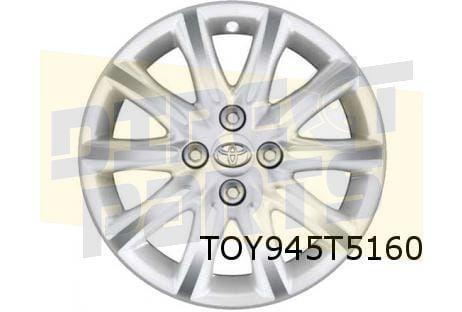Toyota Aygo velg Aluminium 15'' 10-spaaks wit / gepolijst Or, Auto-onderdelen, Banden en Velgen, Band(en), Personenwagen, Nieuw