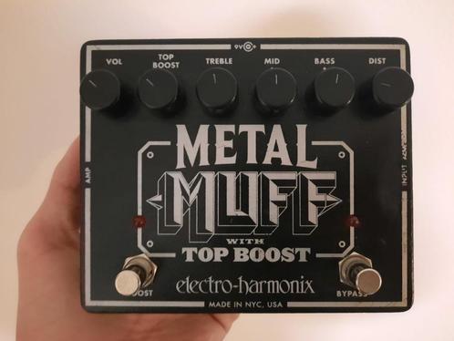 EHX Metal Muff with Top Boost gitaar effectpedaal, Muziek en Instrumenten, Effecten, Zo goed als nieuw, Chorus, Delay of Echo