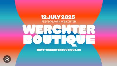 2 tickets Werchter Boutique, Tickets en Kaartjes, Concerten | Pop, Drie personen of meer, Juli