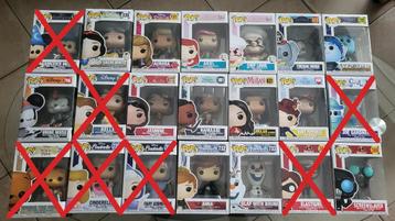 Lot figurines Funko Pop (PRIX EN DESCRIPTION) beschikbaar voor biedingen