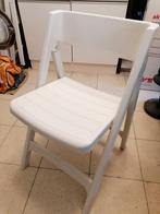 2 chaises de camping blanches, Caravanes & Camping, Meubles de camping, Utilisé, Chaise de camping