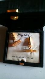 boutons de manchette en plaqué or, Handtassen en Accessoires, Manchetknopen, Ophalen, Nieuw, Goud, Verguld