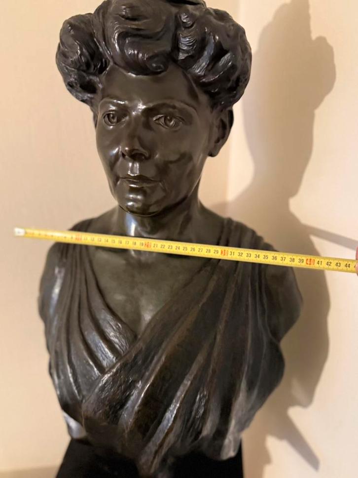 Bronzen buste, Antiquités & Art, Art | Sculptures & Bois, Enlèvement ou Envoi