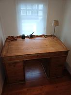 Antiek massief grenen bureau, Enlèvement, Utilisé, Bureau