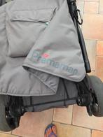 Tweelingbuggy Orchestra premaman. Grijs. Met regenzeil., Kinderen en Baby's, Buggy's, Ophalen, Gebruikt, Overige merken, Verstelbare rugleuning