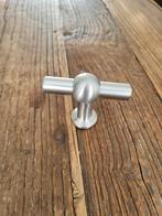 Set keukendeur/lade krukjes in zwaar geborsteld metaal., Handtassen en Accessoires, Bedels, Ophalen, Nieuw, Overige materialen