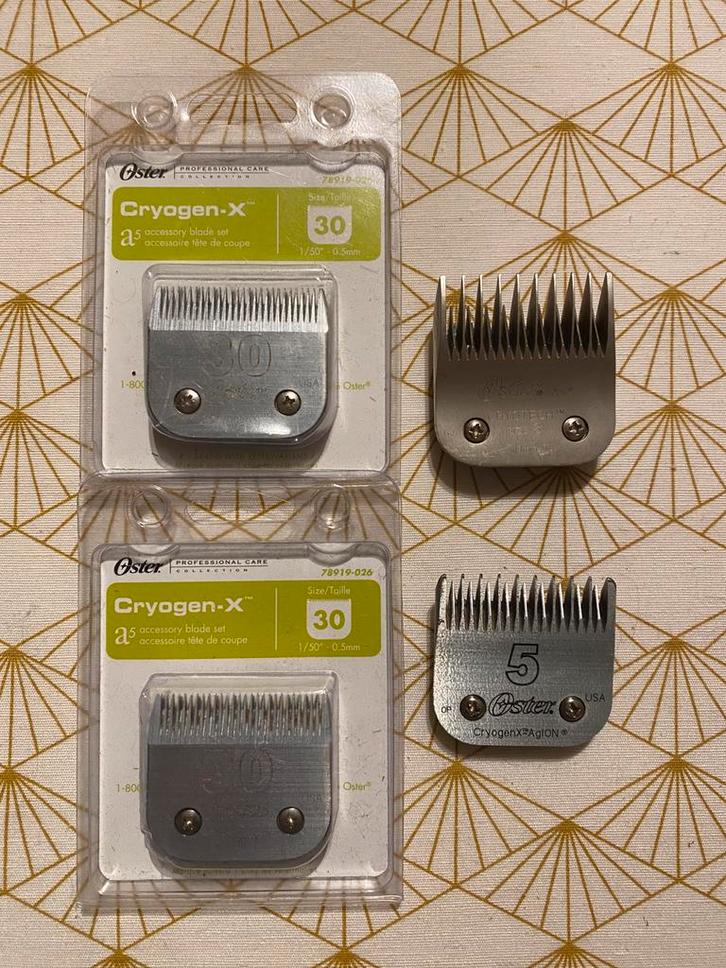 Scheerkoppen Oster, Andis, Wahl,…, Dieren en Toebehoren, Honden-accessoires, Gebruikt, Ophalen