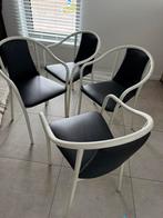 Stoelen, Enlèvement, Comme neuf, Gris, Cuir