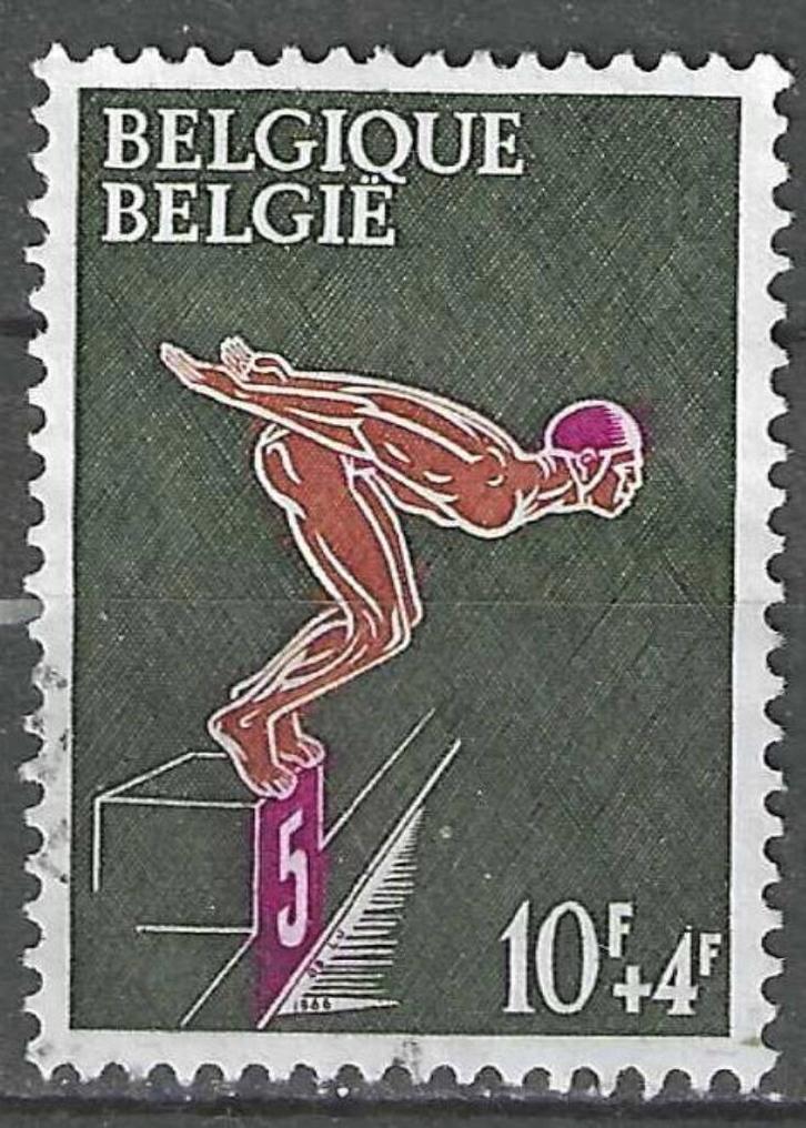 Belgie 1966 - Yvert/OBP 1373 - Zwemsport (ST), Postzegels en Munten, Postzegels | Europa | België, Sport, Gestempeld, Verzenden