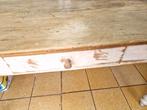 houten boerentafel 75/73/1meter31cm €95 A, Ophalen
