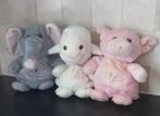 Handpop Best Friends varken , schaap en olifant, Kinderen en Baby's, Speelgoed | Knuffels en Pluche, Ophalen of Verzenden, Zo goed als nieuw